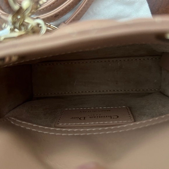 Lady Dior Micro Cannage Quilt Lambskin Bag - Picture 9 of 11